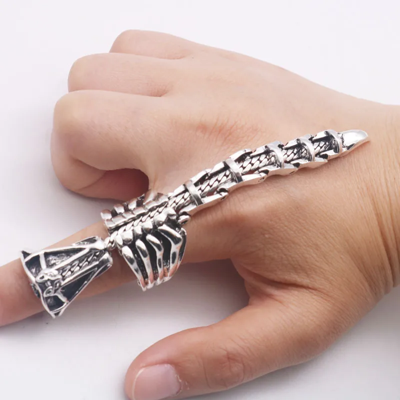 Hip Hop ring for men vintage jewelry personality Punk Neo-Gothic silver ring adjustable scorpion Cool Party Gift