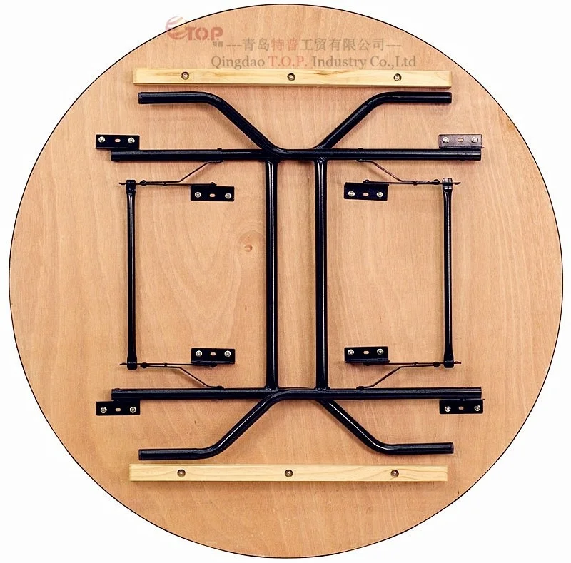 122cm Round Rental 18mm Plywood Wedding Trestle Table
