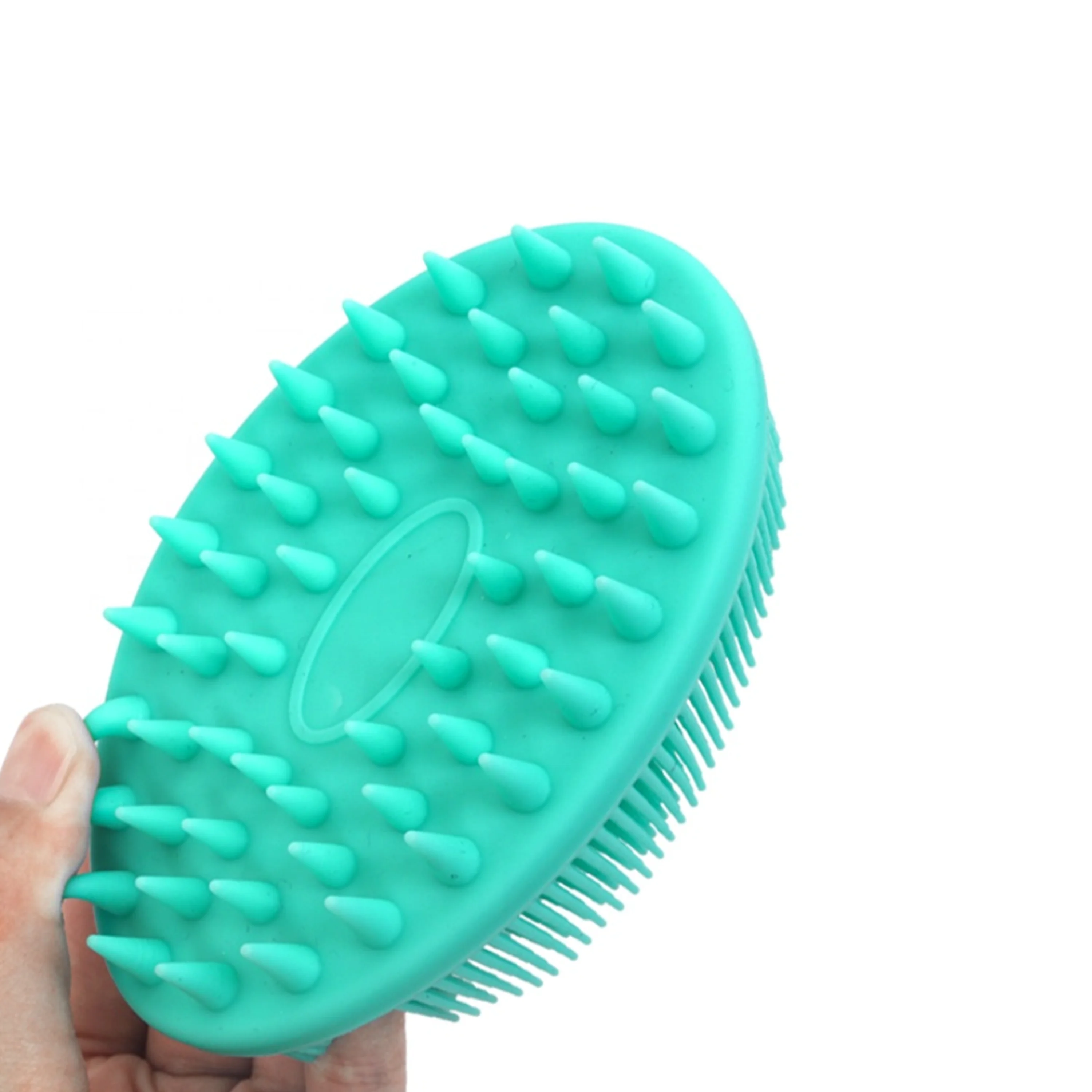 Private Label Custom Logo High Quality Silicone Baby Hair Massage Brush Soft Shampoo Scalp Brush Hair Brush Massager