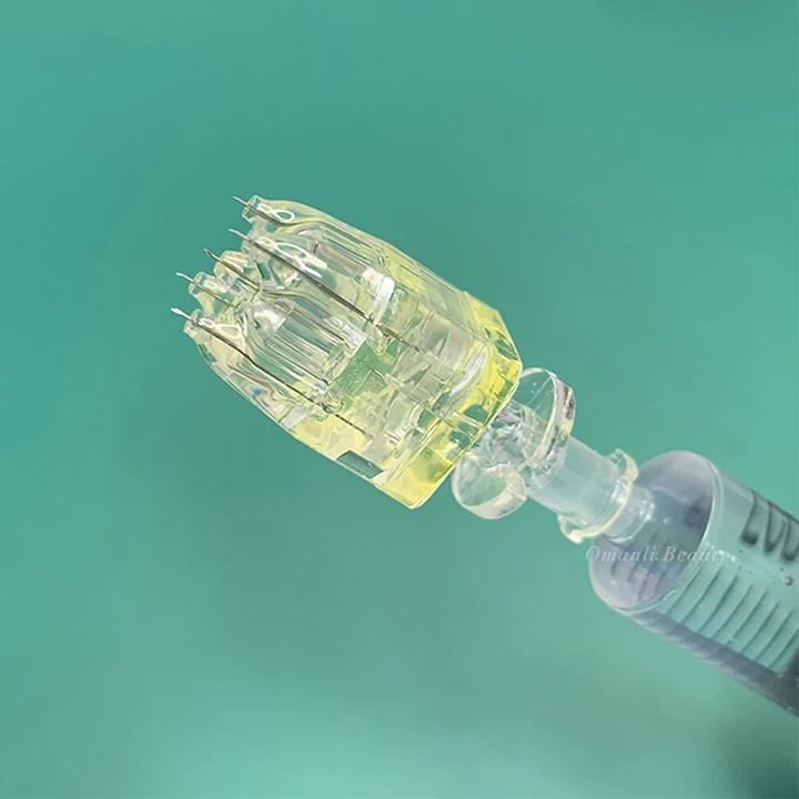 Crystal 5Pin 9Pin Multi Needle Injector 5Pins For Hyaron Rejuran Skin Booster Mesotherapy Injections Anti Wrinkles