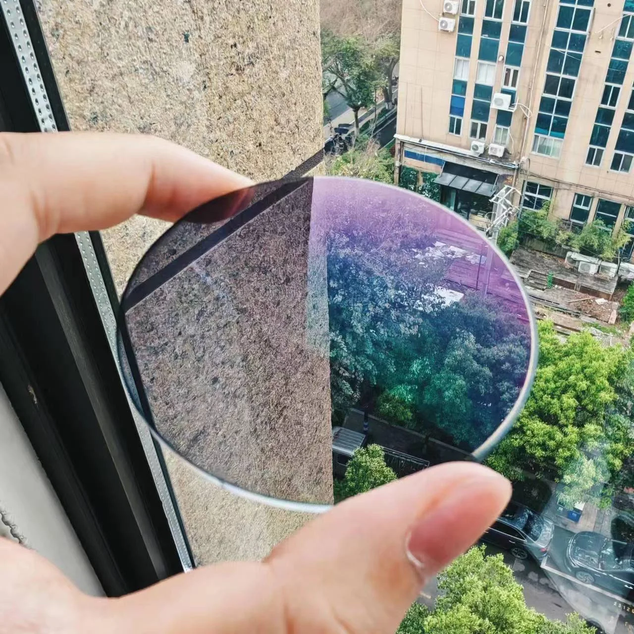 1.56 Anti-Blue Photogrey HMC Blue Cutting PhotoChromic Grey Green Coating Single Vision Optical Lenses