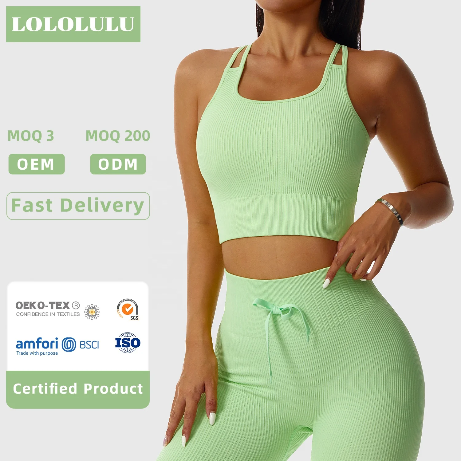 Wholesale Sexy Seamless Gym Sports Hollow Straps Bras Cross Back Yoga Tops Fitness