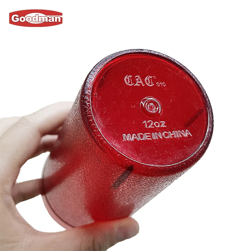 Wholesale Bulk 20oz Reusable Beverage Sublimation Cup Drinking Glass for Restaurant Party Clear Plastic Pebbled Tumbler