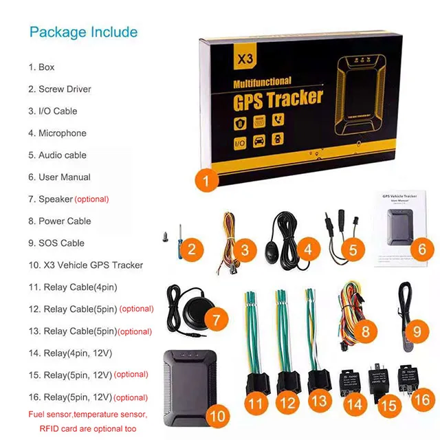 Original concox jimi car GT810 X3 gps tracker with engine stop and two way communication and fuel sensor monitor