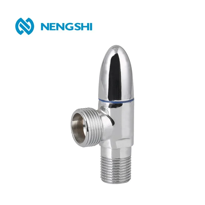 Most Popular 90 degree quick open 1/2 inch Chrome Plated Brass Angle Valve for european market