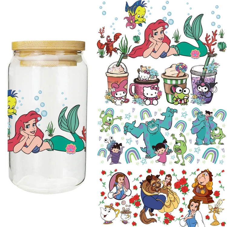 Wholesale Ready to Ship 16 oz UV DTF Cup Wraps Transfers Alta Calidad