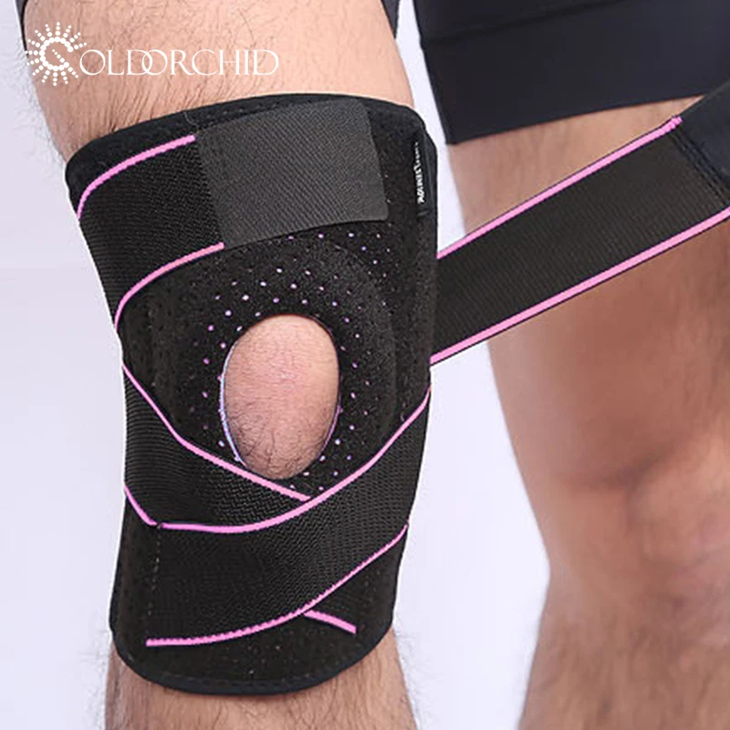 High quality knee bandage pads sports protection with sport strap