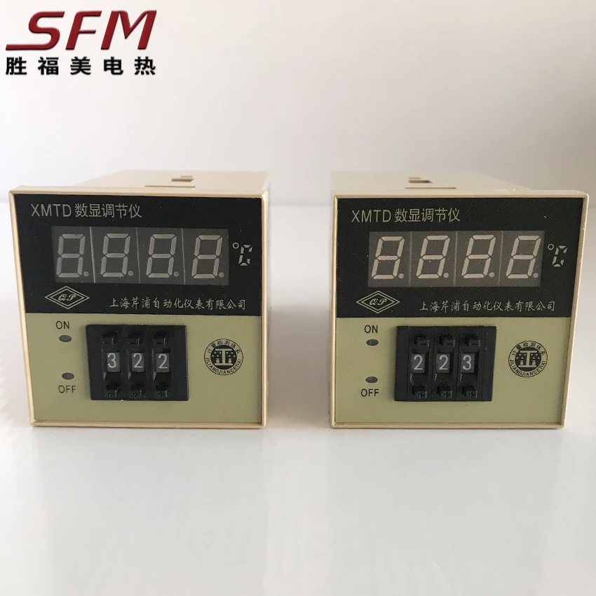 SFM  XMTD Series Dial Code 0-600 Celsius Degree K J PT100 AC 220V 72*72 mm Electronic Digital Temperature Controller Thermostat