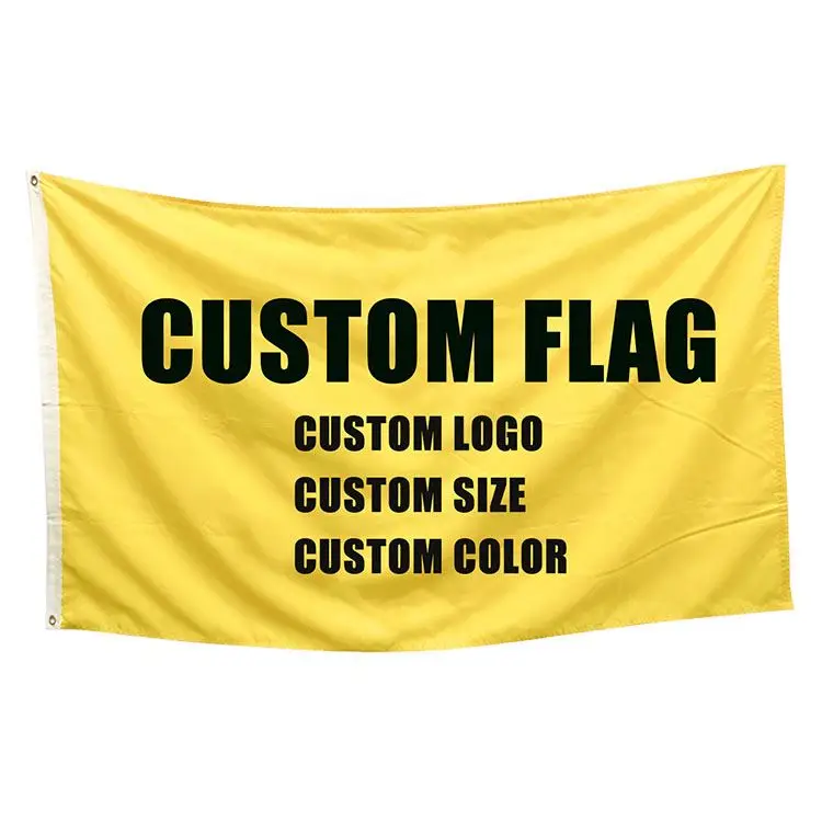 Low MOQ cost 3x5ft custom flag With Logo custom Print custom printed flag