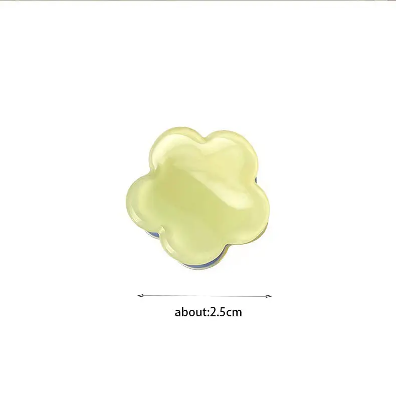 Korean Cute Girl Mini Grab Clip OEM Factory Acetic Acid Floral Hair Decoration Small Acetate Flower Hair Claws For Girls