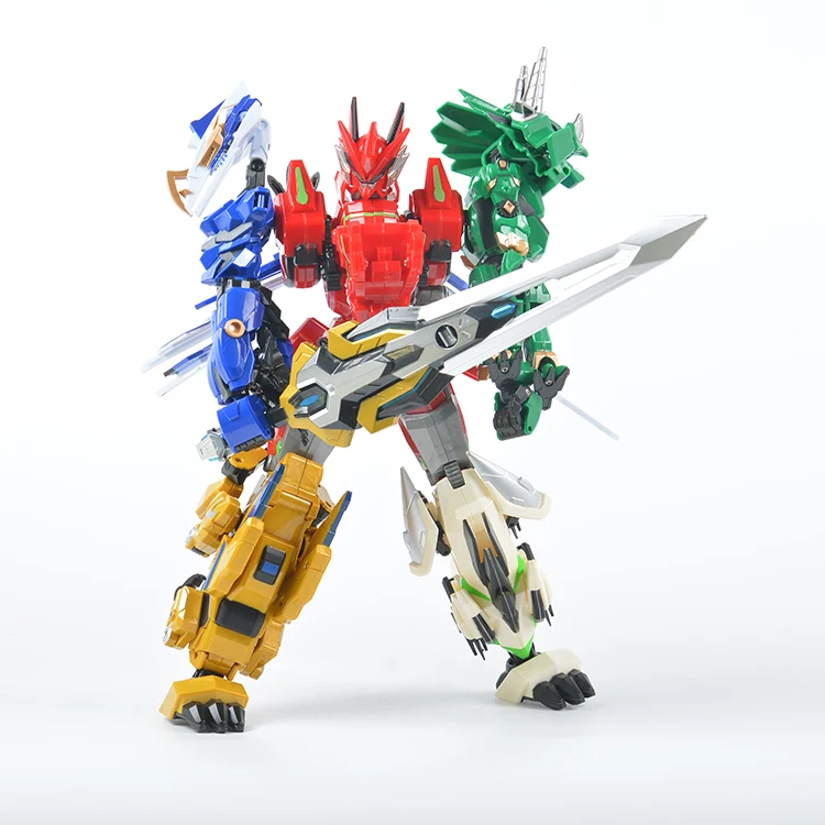 W6688-31Gaint Dino Caesar 2 transform robot plastic alteration man intelligent educational toys for boys mini deformation robot