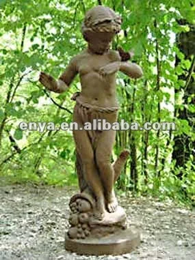 Large Metal Casting Outdoor Lawn Ornaments Angel Cherub Sculptures With Butterfly Garden Figure Statues