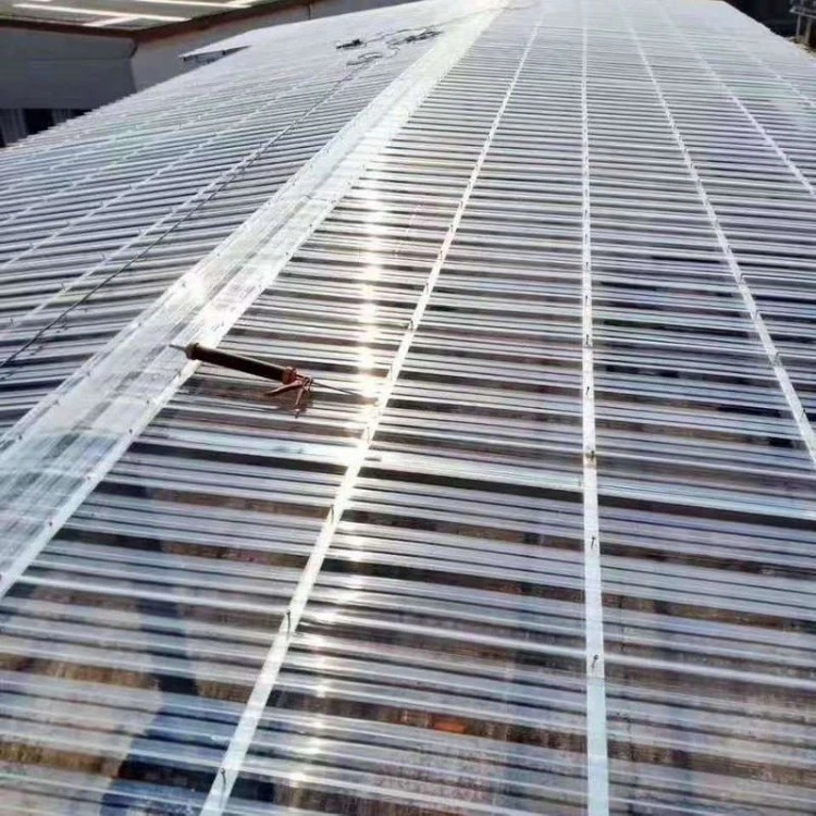 Trapezoidal Corrugated Polycarbonate Daylighting Panels Roofing Transparent Tile for Greenhouse