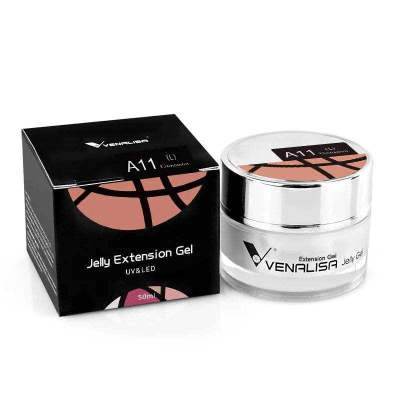 VENALISA 50ML OEM/ODM Manicure Private Label LED UV Fast Cure Nail Extension Thick Camouflage Color Nail Art Building Jelly Gel