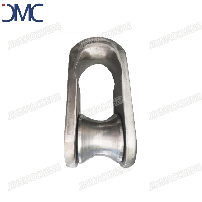 120T Mandal Fairlead Shackle With Roller Marine Hardware Wide Dee  Link Shackles