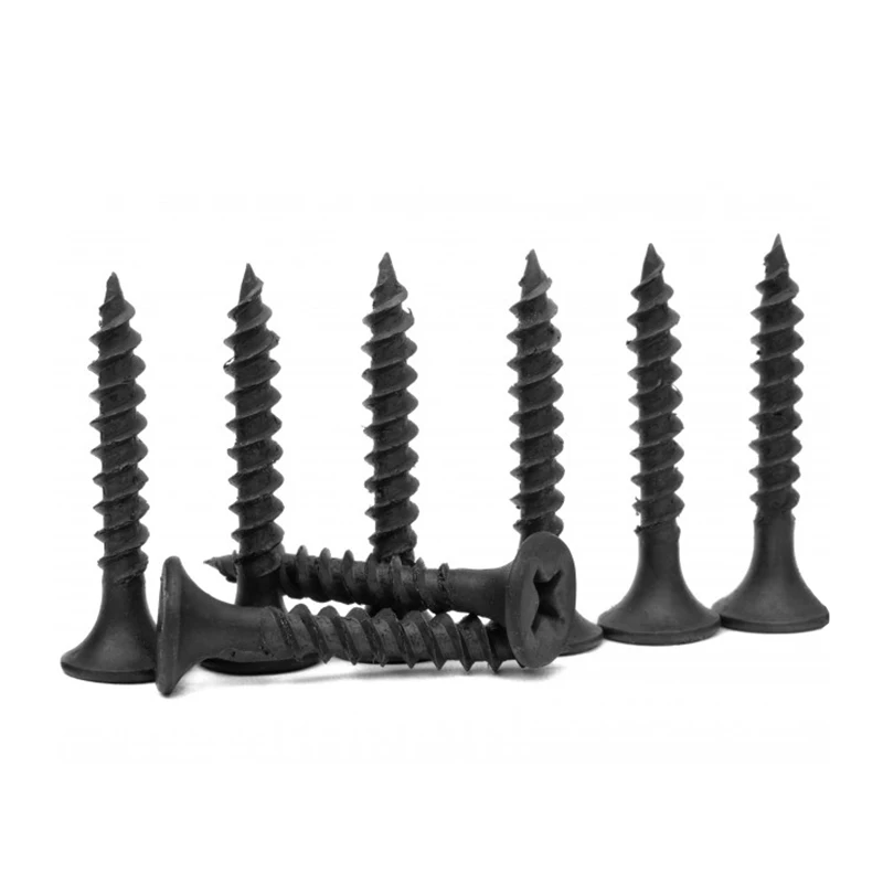 
1KG/Box China manufacturer wholesale din18182 galvanized board phillips head fine thread dry wall black gypsum drywall screw 
