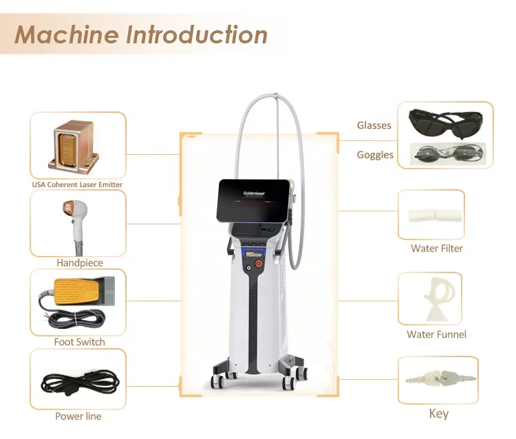 2023 Newest Ice Platinum Titanium 1600W Diode Laser 808 Diode Laser Hair Removal Machine Price