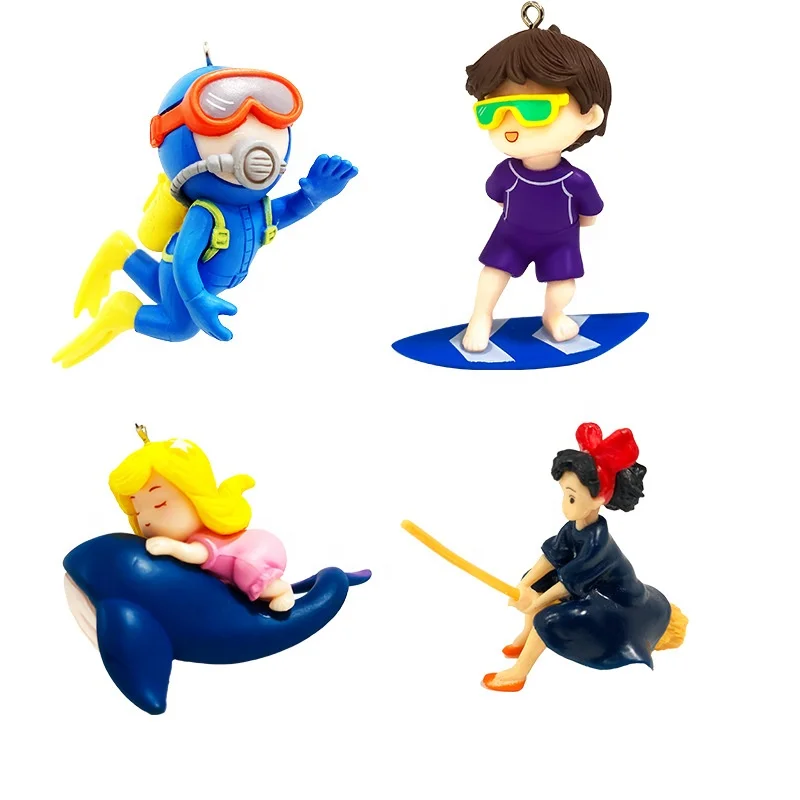 Creative Floating PVC Diver Lovely Fish Tank Landscape Cool Fish Tank Aquarium Toys Decorations frogman