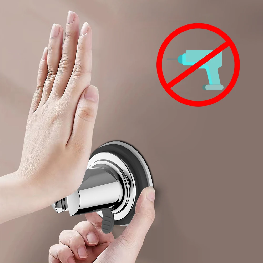 Luxury Vacuum Suction Cup Hand Shower Holder with strong suction design