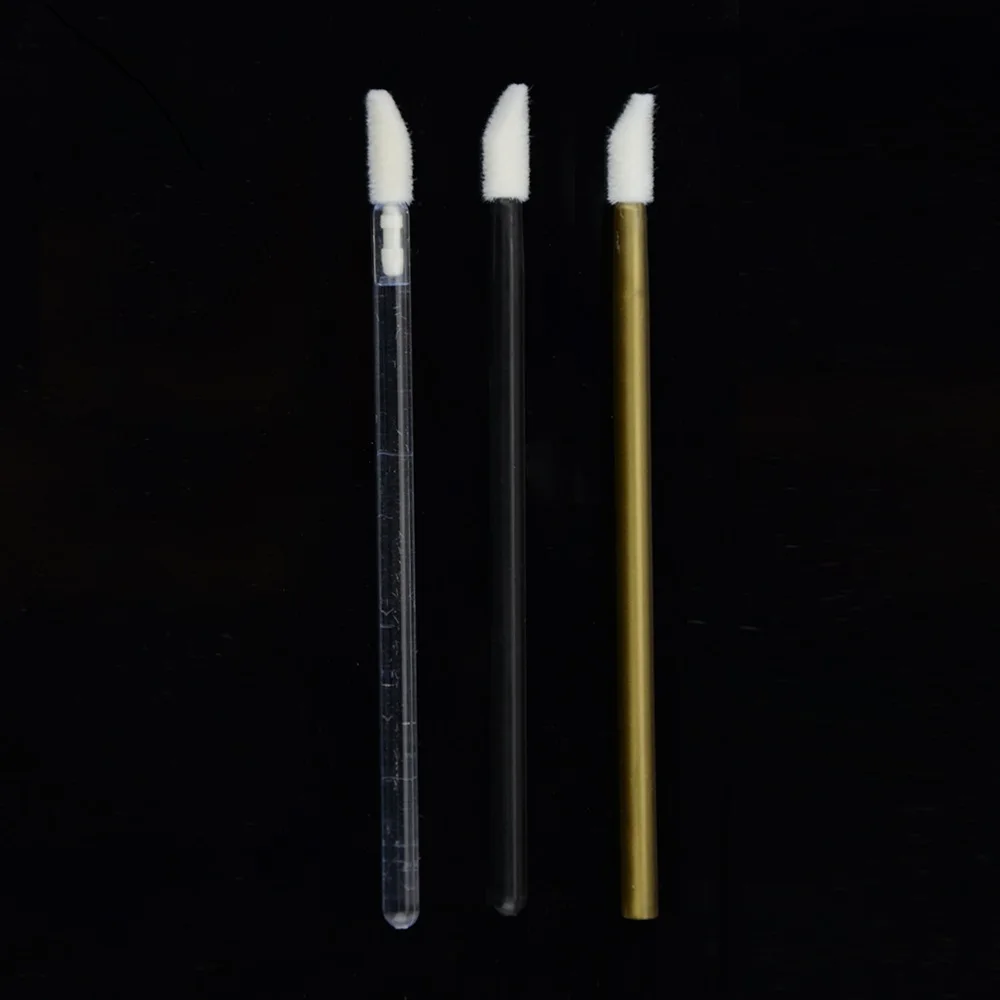 Wholesale lip gloss makeup brush black pink lip brush lip applicator brush