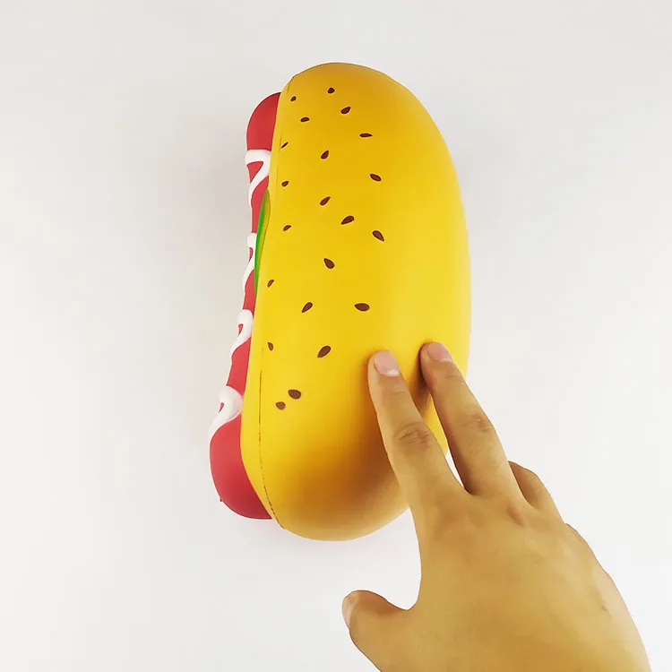 Custom Slow Rising Squeeze Squishy Decompression Giant Hamburger PU Toys