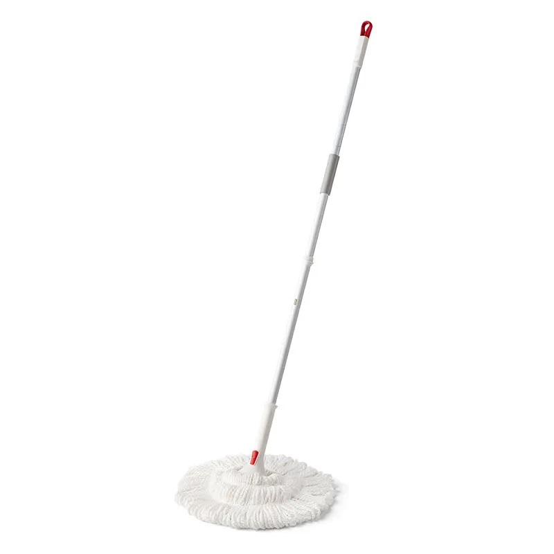 Wholesale Cheap Stainless Steel telescopic Rod Hands Free rotary 360 round spin Cotton Twist Mop for floor house cleaning