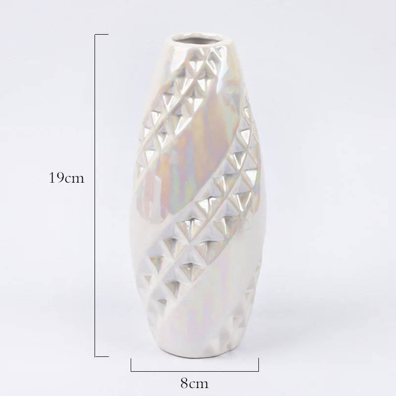 Wholesale Nordic ceramic vase for home decor modern Minimalist flower vase set decorative Beige porcelain vase design