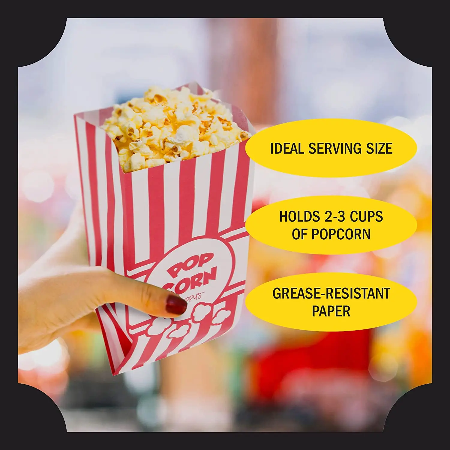 SZCX Oil-resistant Paper Bag Microwave Popcorn Bags With Logo Print