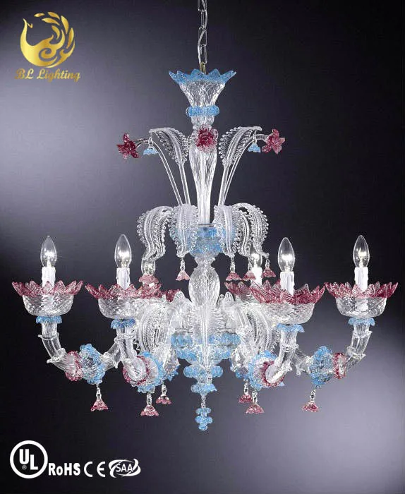 Modern murano glass chandelier hot sale italian art glass lighting chandelier high quality glass decoration murano chandelier