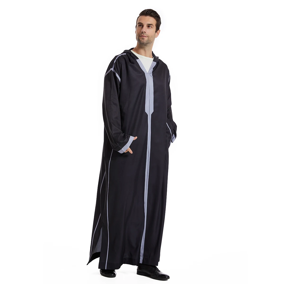 На заказ джеллаба летний марокканский Daffah Qamis Kaftan Kandura Plain Jubbah Dishdasha шифон Jalabiya Thobe мужские мусульмане
