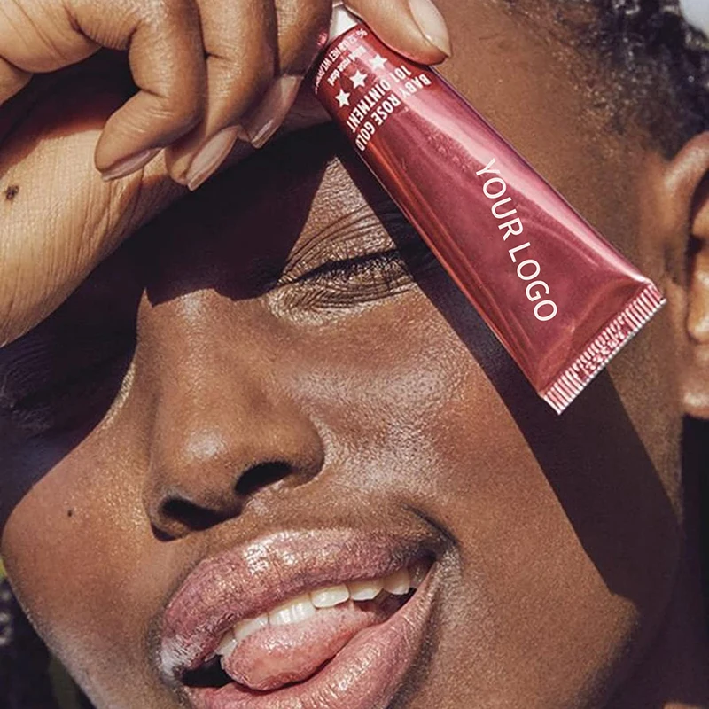 OEM Baby Rose Gold Moisturizing Hydrating Natural Blush rouge a levre Tinted Balm for Lips and Cheeks