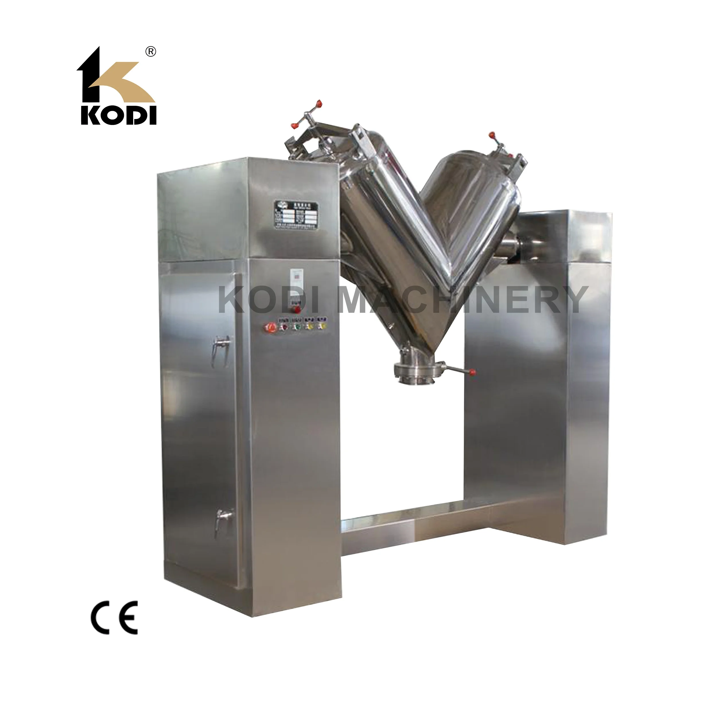 V Shape Stainless Steel Powder Mixer Blender With Forced Stirrer