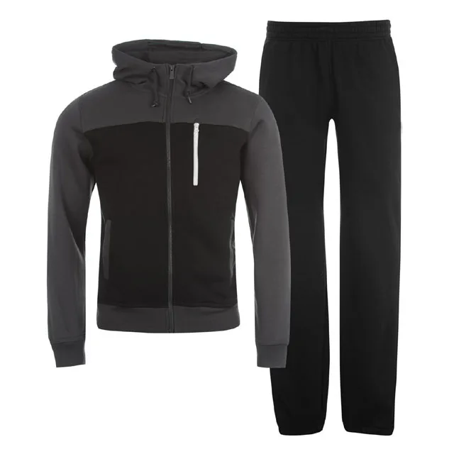 
OEM Tracksuit Men Plain Sweat Suits Heavy Weight Cotton Sweatshirt Fleece Tracksuit Set For Men 