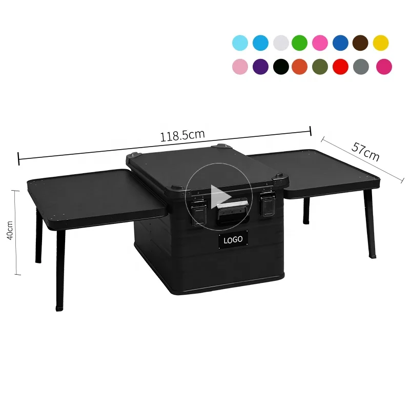 ROCKBROOK Wholesale Price 84L Khaki Aluminum Storage Box Small Portable Picnic Beer Can Waterproof Material Ice Insulated Cooler