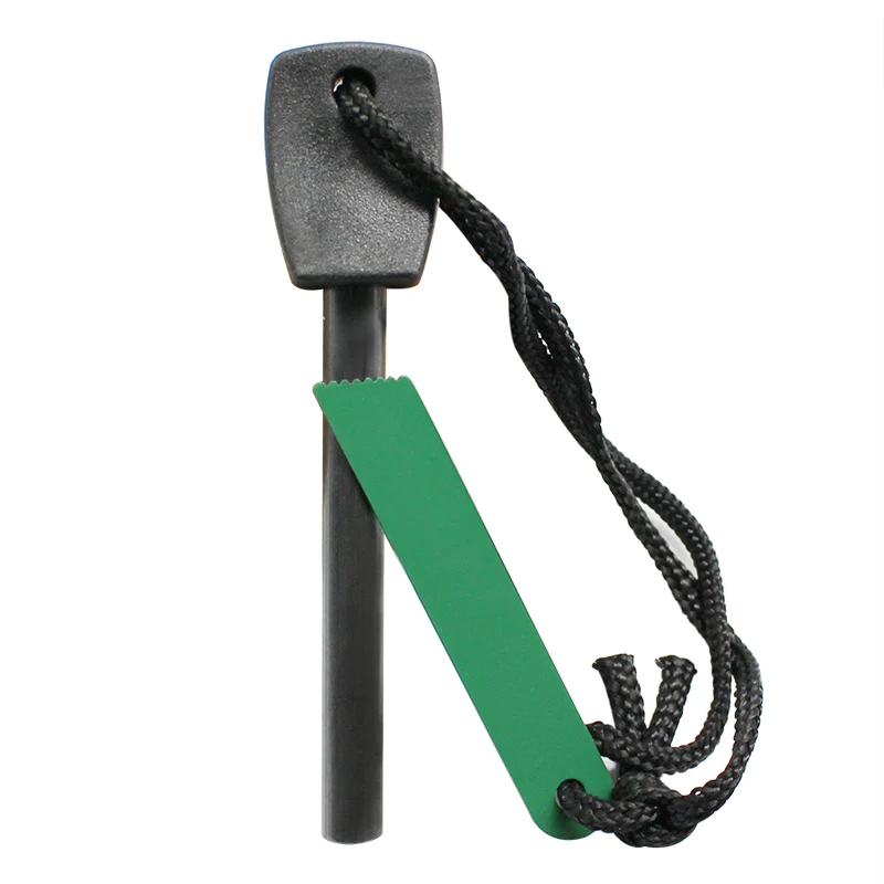 Bushcraft Traditional Strong Spark Flight Fire Starter Flint Steel with Striker for Camping