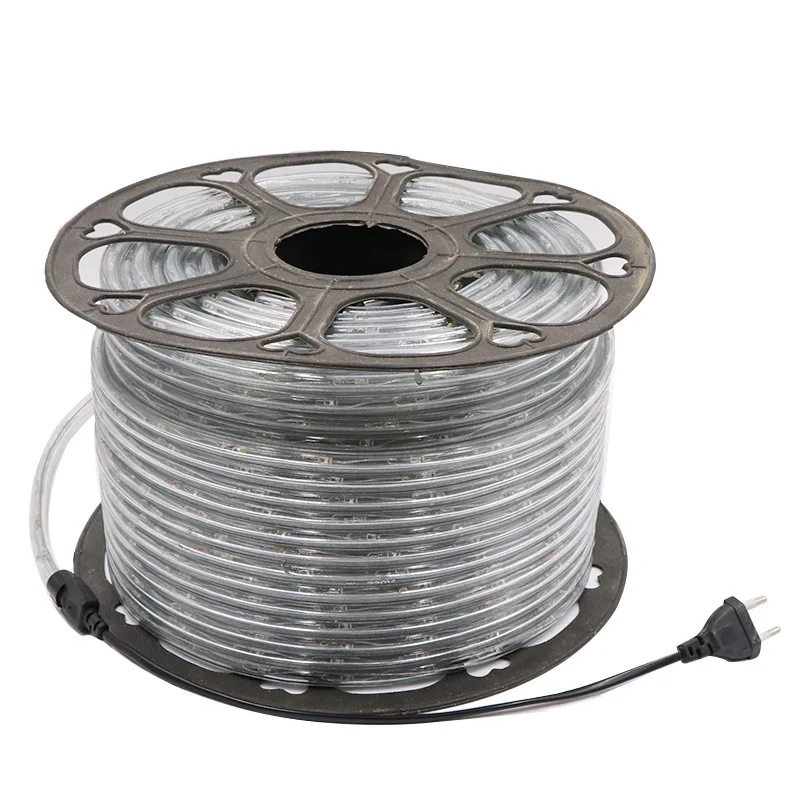 Festival decoration Round 2 wires 13mm Led Rope Light rgb 36leds flashing rope light for diwali decoration