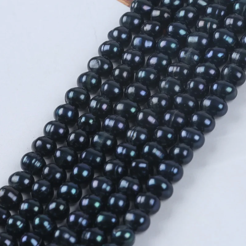 5-6mm Manufacturers Wholesale Natural Freshwater Black Potato Pearl Beads For Diy Bracelet Necklace