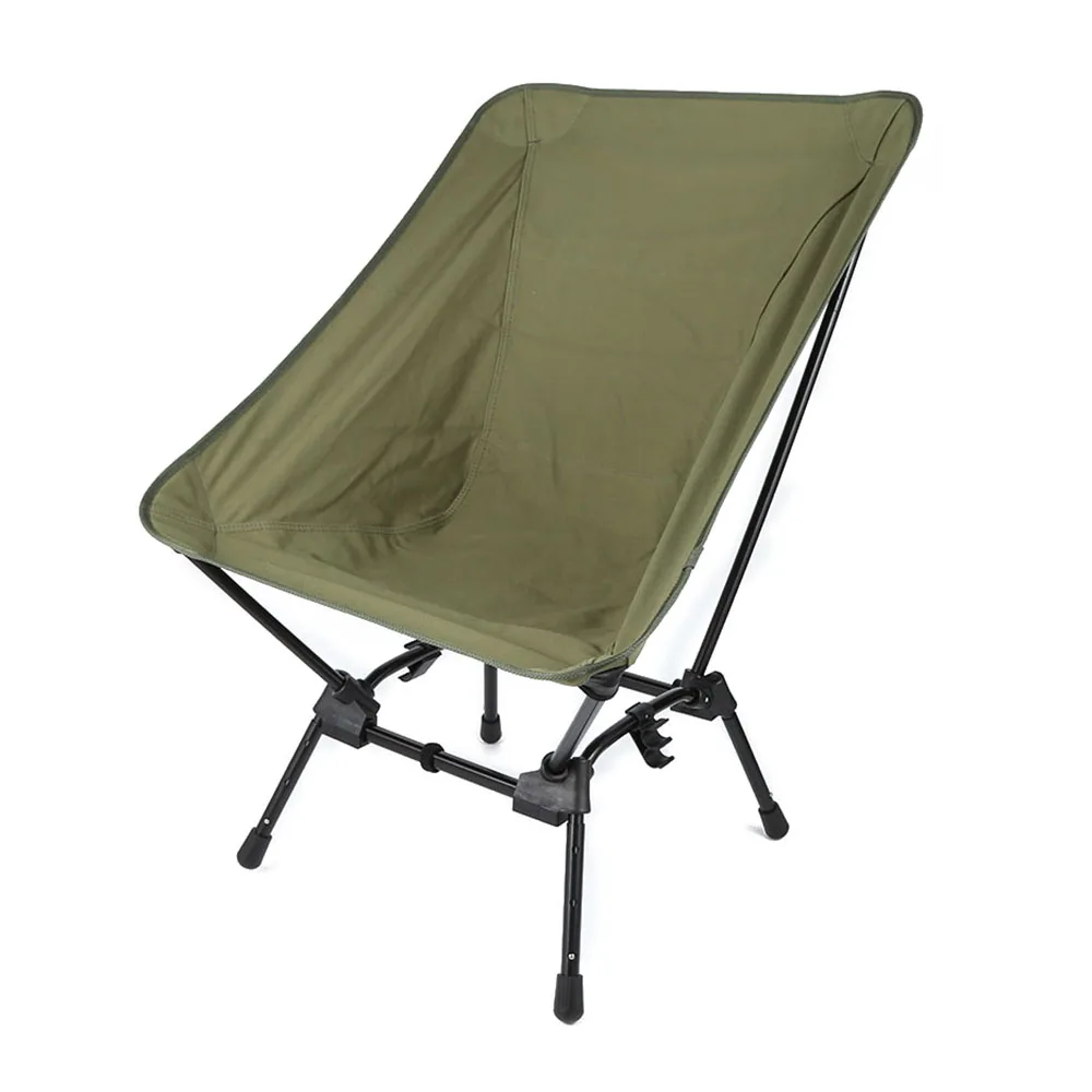 Customized Color Outdoor Camping Folding Chair Adjustable Seat Height 3 Gear