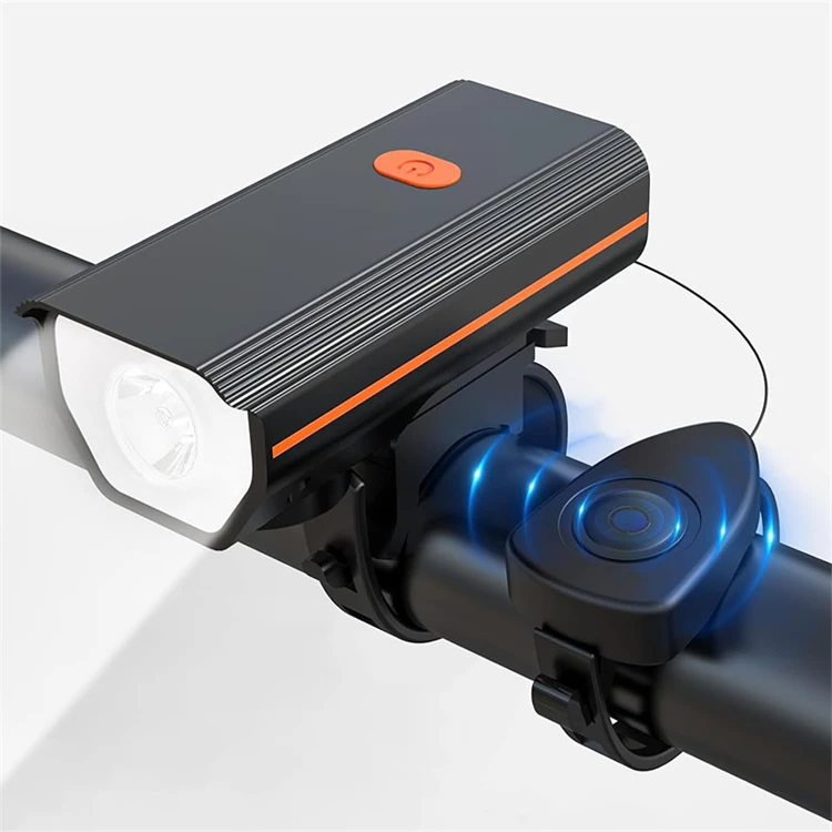 2024 New Product Usb Bike Front Light with Wired Remote Switch Anti-Glare Beam Light for Bike