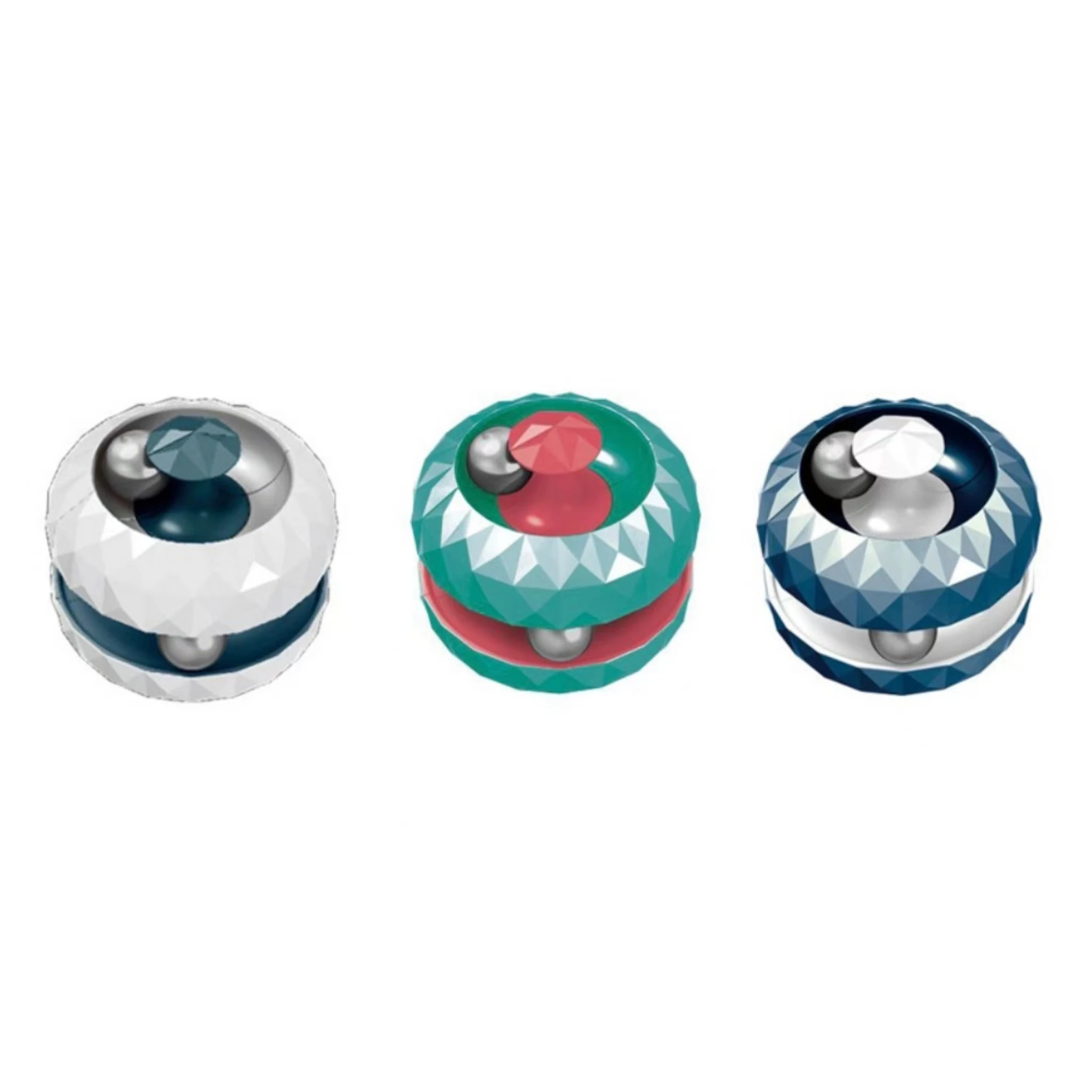 Rotating Fidget Puzzle Orbit Ball Trackball Toy for Kids Adults Small Cube Relieve Stress Anxiety Decompression Toy