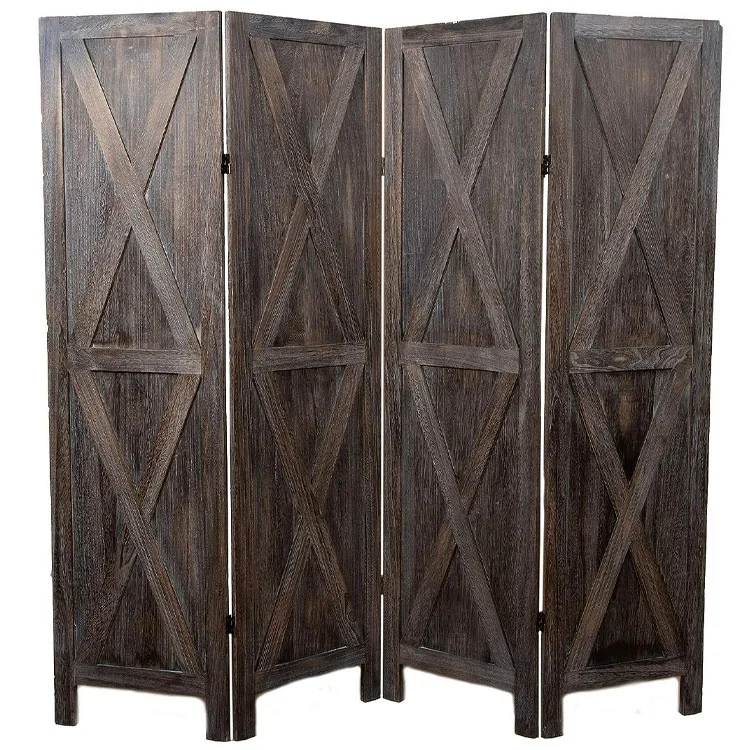 Premium Temporary Rustic Home Room Wall dividers and Folding Privacy Screens for Rooms