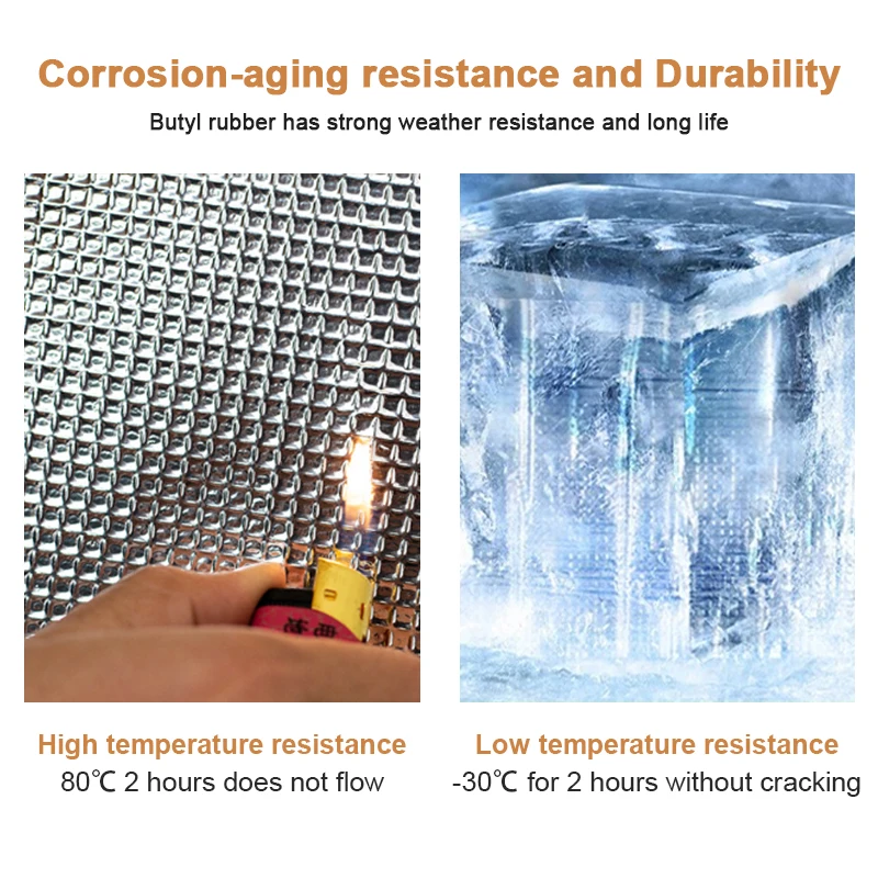 Aluminum Waterlight Waterproof Flash Band Bitumen Based Self Adhesive Crack Sealing Butyl Tape for Roofing Waterproofing Repair