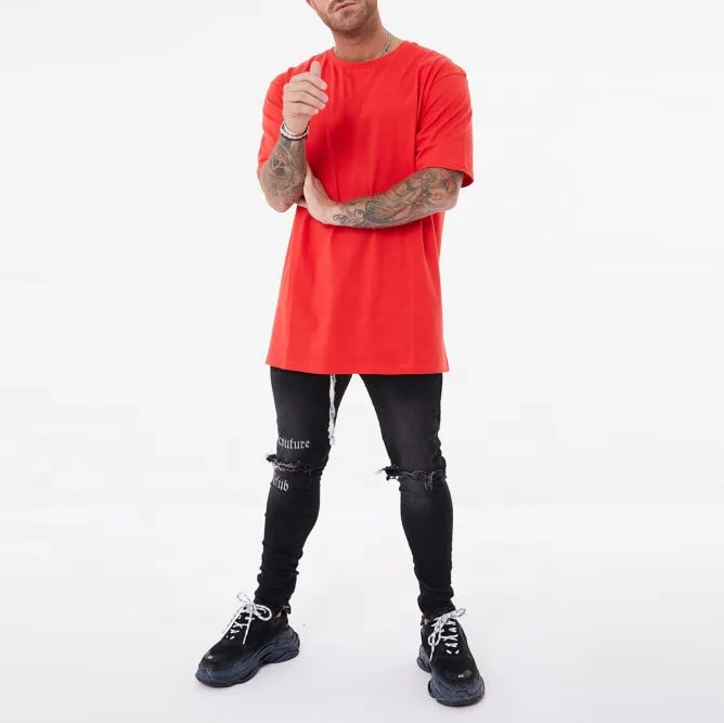 
High Quality OEM logo design 100% cotton unisex hip hop blank mens oversized t shirts 