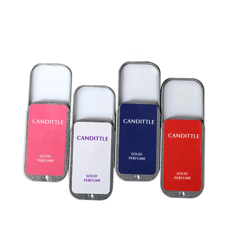 Private Label Romantic Fragrance Long-lasting 10g Solid Wax Perfume in Tin Box OEM Balm men and women solid perfume