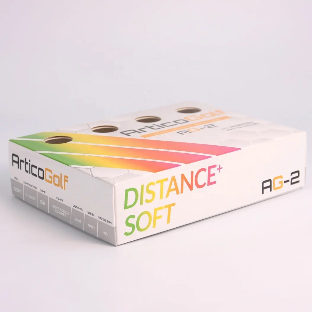 Custom 3 Golf Ball Sleeve Shipping Gift Set Box Recycled Paper Packaging 12 Golf Ball Box For Dozen Golf Balls