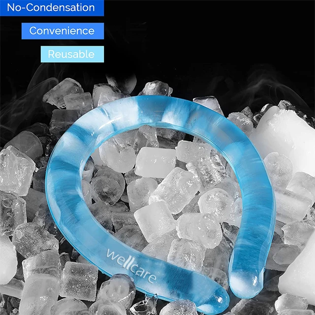 Neck Cooling Tube Wearable Cooling Neck Wraps for Summer Heat I Hands Free Cold Pack Reusable Neck Cooler