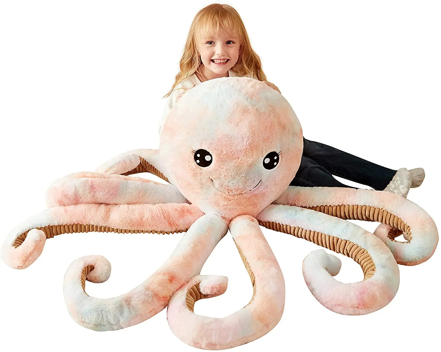 Custom Soft Toy Large Cute Huge Jumbo Kawaii Fluffy Plushy Big Size Octopus Fat Oversized Plushie Gifts for Kids