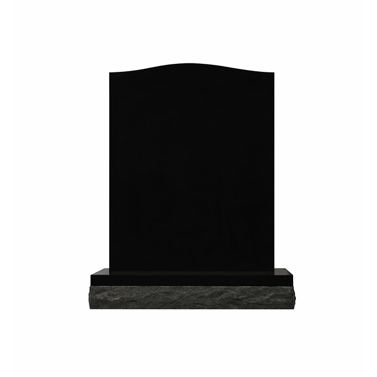 Custom Black Granite Designed Lapida Portable Upright Coffin/Tombstone European Cheapest