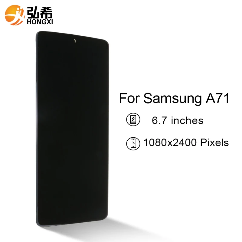 OLED качественный ЖК-дисплей для мобильного телефона и сенсорный экран Samsung A71 A715 в
