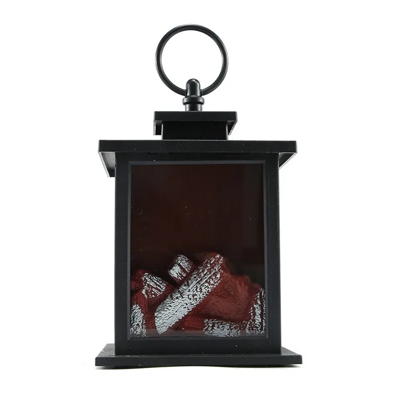 2021 New Arrival Led Flame Light Carbon Fire Home Lights Fireplace Christmas Decoration Portable Lantern Hanging Lamp
